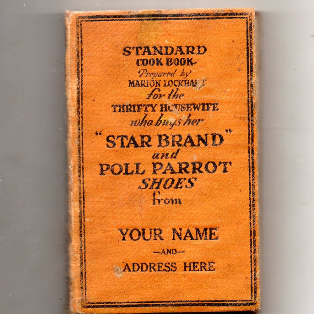 Advertising Sample Cookbook For Poll Parrot Shoe Merchants